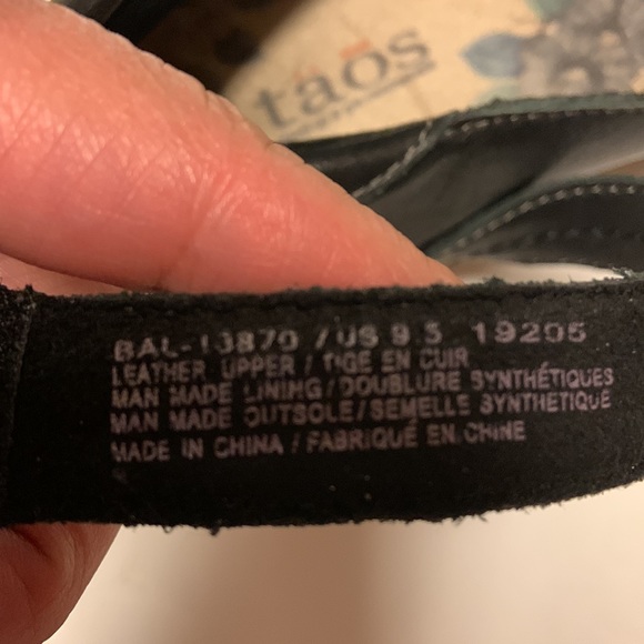 Taos Balance Mary Jane Black Leather 9.5 - Picture 7 of 7